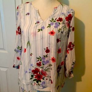 Flowy high low blouse